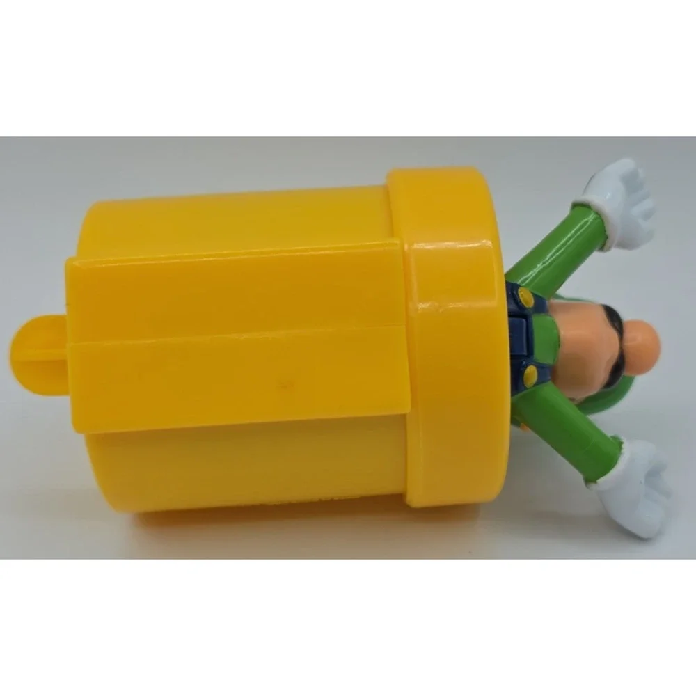 McDonald's Toy Nintendo Luigi in Warp Pipe Figurine Slide Launcher (2017)